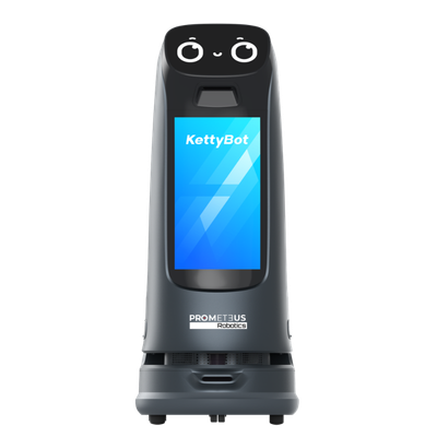 Robot de marketing con pantalla